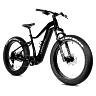 VELO ELECTRIQUE-VAE VTT FAT BIKE 26 LEADER FOX BRAGA NOIR 9V MOTEUR CENTRAL BAFANG M510 36V 95NM BATTERIE 23,2AH (18'' - H45,7CM - TAILLE M - POUR ADULTE DE 168CM à 178CM)