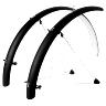 GARDE BOUE VTT TRINGLES 26" STRONGLIGHT TOUR 54MM NOIR MAT (PAIRE) AVEC FIXATION CLASSIC TRINGLES INOX