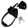 BRAS - FIXE CADRE POUR PORTE VELO PLATEFORME LONGUEUR 12CM AVEC ANTIVOL (ARCEAU EN U 3CM) POUR CROW BASIC-AMBER ET AUTRES MARQUES