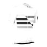 MAILLOT GIST HOMME MAGLIE MANCHES COURTES ZIP TOTAL BLANC BANDE COLORE  M    -5347