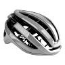 CASQUE VELO ADULTE GIST ROUTE RAPIDO GRIS BRILLANT TAILLE 56-62 REGLAGE MOLETTE 255GRS