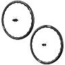 ROUES ROUTE DISQUE 700 FIR FC 38 PRO CENTERLOCK CARBONE NOIR CASSETTE SRAM XDR 12V AXE TRAVERSANT 12-100 ET 12-142 HAUTEUR-PROFIL 38 MM (PAIRE) - TUBELESS READY