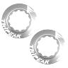 ECROU DISQUE DE FREIN CENTER LOCK TRIPEAK ALUMINIUM ULTRA LEGER 7G ARGENT - SERRAGE INTERNE (VENDU A LA PAIRE)