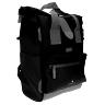 SACOCHE ARRIERE VELO HAPO.G ROLL-TOP NOIR MEDIUM CONVERTIBLE SAC A DOS (53X27X16CM) (VENDU A L'UNITE) - FIXATION SANGLES SUR PORTE BAGAGE