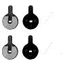PLAQUETTE DE FREIN TROTTINETTE COMPATIBLE NINEBOT G2 PRO (RESINE) (VENDU PAR 2 PAIRES) -SELECTION P2R-