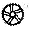 PLATEAU VAE-E-BIKE DIRECT MOUNT POUR BOSCH ESJOT 44DTS MONO NOIR ACIER (4èME GENERATION)