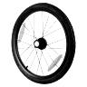 ROUE REMORQUE VELO 20" MOYEU FUSEE RAYON AVEC PNEU + CHAMBRE (GAUCHE)  - POUR REMORQUE 161054