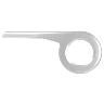 PARE-CARTER CHAINE PISTOLET HEBIE ARGENT PLATEAU 44-48D. (VENDU A L UNITE)  -  AJOUTER FIXATION REF 178275 ET EN OPTION REF 178274