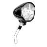 ECLAIRAGE VELO VAE - E-BIKE AVANT SUR FOURCHE TRELOCK LS583 BIKE-RETRO 15LUX NOIR COMPATIBLE DYNAMO - POUR VOIR A 35M ET VISIBLE A 2,250KMS