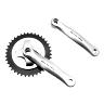 PEDALIER CITY P2R MANIVELLES ALU 165MM PLATEAU 38D. CHAINE 5-8V.
