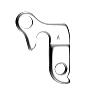 PATTE DE DERAILLEUR ALU MARWI GITANE-FUJI-BIANCHI-LAPIERRE-MASSI... GH-001 COMPATIBLE LEADER FOX (VENDU A L'UNITE SUR CARTE)
