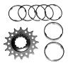 KIT ADAPTATION SINGLE SPEED POUR PIGNON 16DTS SUR CORPS CASSETTE TYPE SHIMANO (AVEC ENTRETOISES)