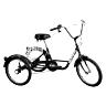 TRICYCLE MUSCULAIRE ADULTE 20" BLEU 5 VITESSES AVEC PANIER - POIDS CHARGE MAXI 100KGS - HOMOLOGATION NF30020