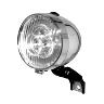 ECLAIRAGE VELO A PILE AVANT SUR FOURCHE P2R RETRO A LED DIAM 70MM CHROME LIVRE AVEC 3 PILES AAA