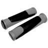 POIGNEE VTT NEWTON BI-MATIERE ORANGE-NOIR L130MM (PAIRE)