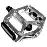 PEDALE BMX NEWTON ALU ARGENT 9-16\" ROULEMENT DU (PAIRE SUR CARTE)