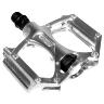 PEDALE VTT - BMX NEWTON ALU ARGENT 9-16\" ROULEMENT DU (PAIRE)