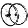 ROUES ROUTE PATIN BLOCAGE 24" P2R CASSETTE 10-9-8V P2R NOIR DOUBLE PAROI (AVANT + ARRIERE) 520-23