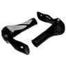 POIGNEE VTT HAFNY NOIR-GRIS  AVEC EMBOUT DE CINTRE INTEGRE 130MM (PAIRE)