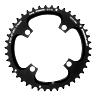 PLATEAU VTT 4BRA D.104 POUR SHIMANO STRONGLIGHT DOUBLE 42DTS EXTERIEUR NOIR 2X10V. (SAUF XT-XTR) NON FILETE 10V. - EPAISSEUR 5MM