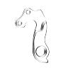 PATTE DE DERAILLEUR ALU MARWI KUOTA...  GH-122 (VENDU A L'UNITE SUR CARTE)
