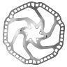 DISQUE DE FREIN VTT 6 TROUS NEWTON BRAKCO COMPATIBLE SHIMANO ET AUTRES 203MM ARGENT + 6 VIS (COMPATIBLE SUR-RON)