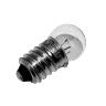 AMPOULE-LAMPE VELO  6V  0,6W  STANDARD E-10 GRAISSEUR BLANC A VISSER (FEU DE POSITION ARRIERE) (VENDU A L UNITE)  -FLOSSER-