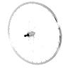 ROUE ROUTE PATIN BLOCAGE 700 ELAN CFX ARGENT ARRIERE MOYEU ALU ROUE LIBRE 7-6V 32 RAYONS GALVA JANTE 13C