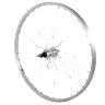 ROUE VTT PATIN 24" ALU ARRIERE MOYEU ALU AXE PLEIN ROUE LIBRE 7-6V (VENDU AVEC ECROU 10X100) JANTE 21C