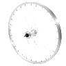 ROUE VTT PATIN 20" ALU AVANT MOYEU ALU AXE PLEIN (VENDU AVEC ECROU 9X100) JANTE 21C 28 RAYONS