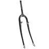 FOURCHE VTT 26'' RIGIDE CINTREE ACIER CHROME AVEC TASSEAUX PIVOT FILETE 22,2MM - 1" (230MM-FILETé SUR 140MM)