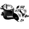POTENCE ROUTE-VTT UNO ALU NOIR CAPOT ARGENT RELEVE 35° 25,4 L 60MM POUR POTENCE 1" ET  1" 1-8