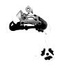DERAILLEUR VTT ARRIERE SRAM  8-9V. X5 CHAPE LONGUE ARGENT